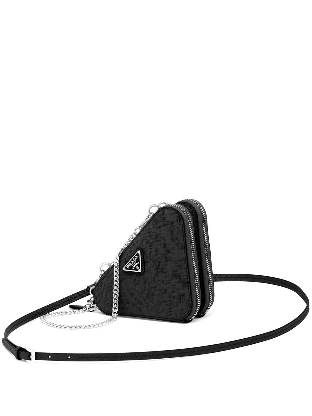 Pra*a mini triangle crossbody bag