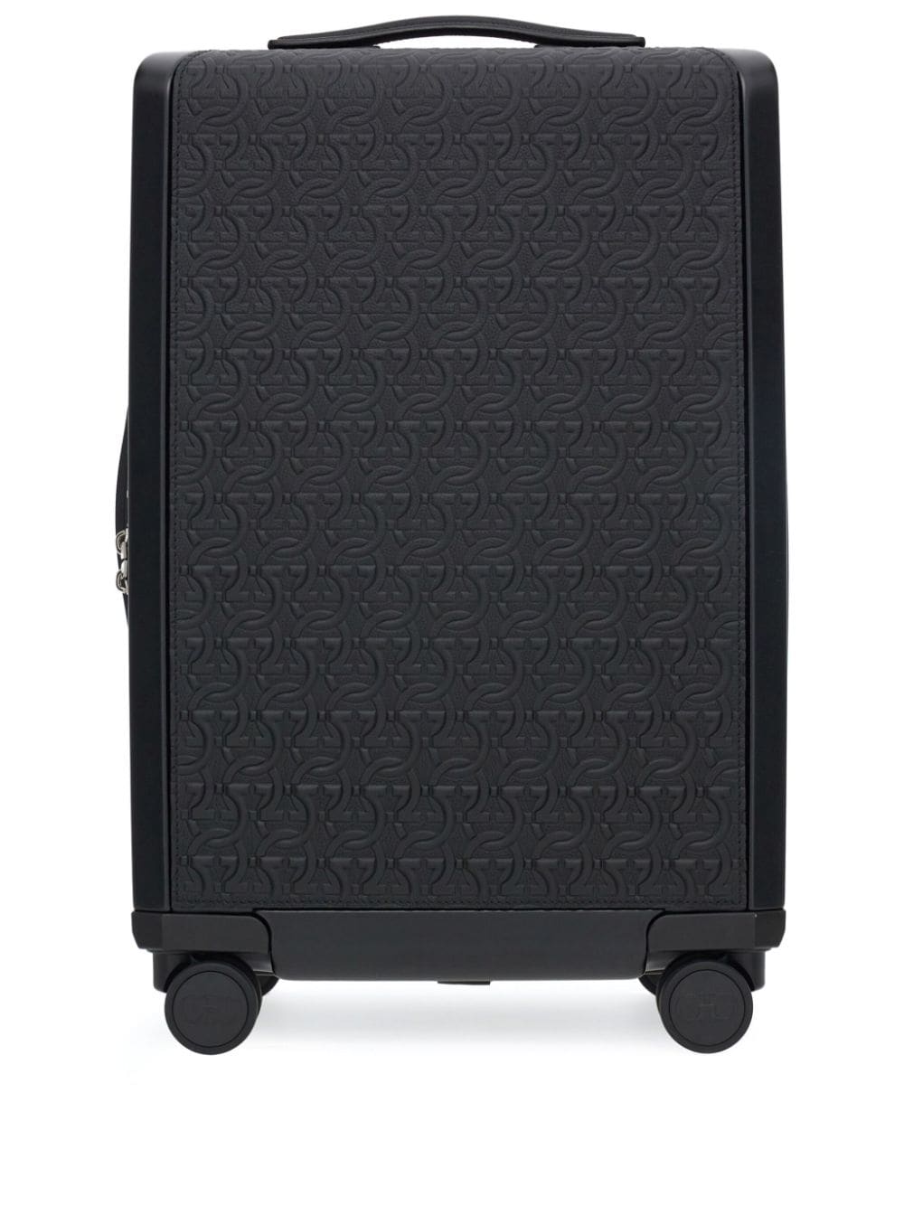 Ferragamo Gancio embossed pattern leather luggage