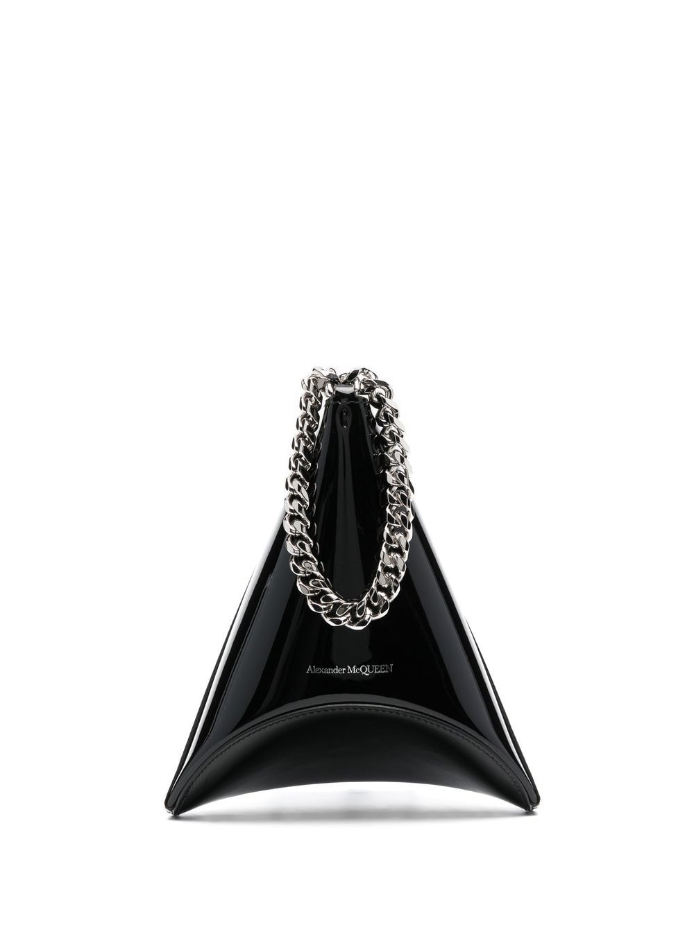 Alexander McQueen Curve leather pouch