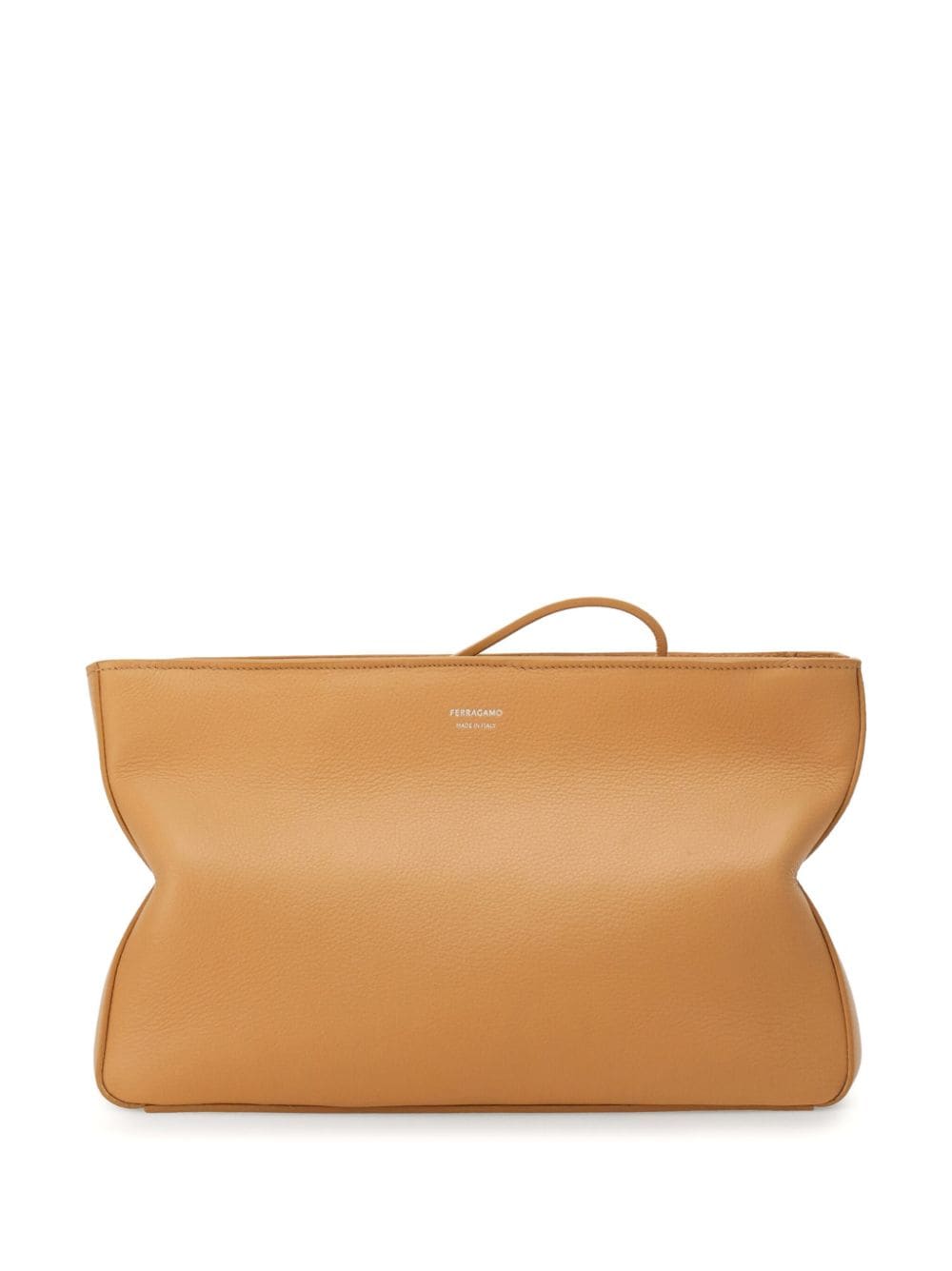 Ferragamo logo-debossed clutch bag