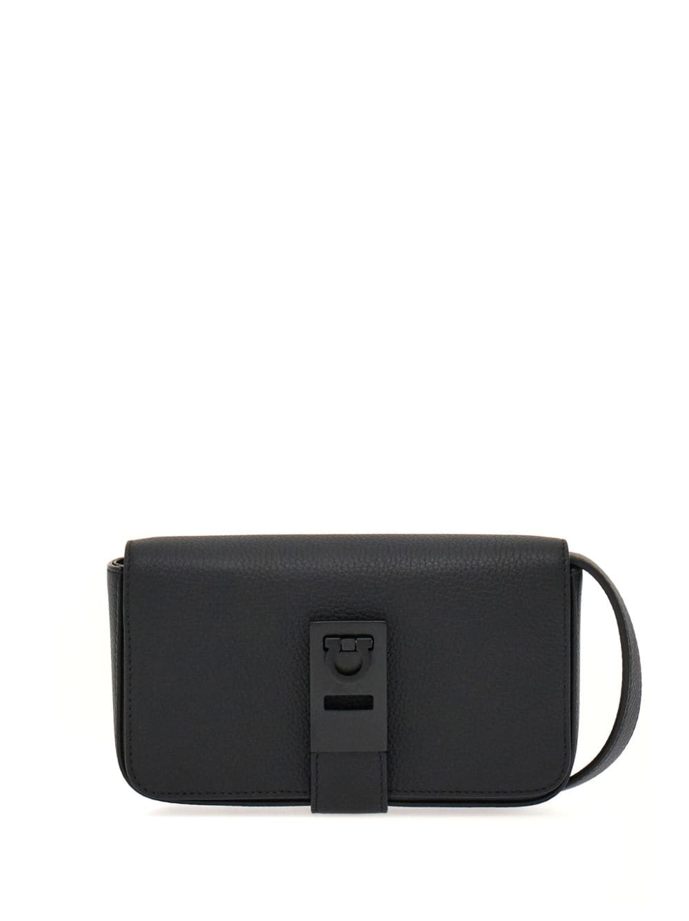 Ferragamo Gancini-plaque leather crossbody bag
