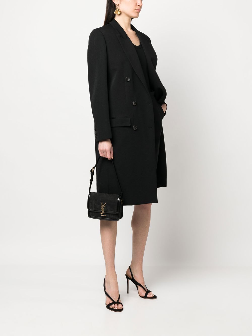 Saint Laurent YSL logo-plaque shoulder bag