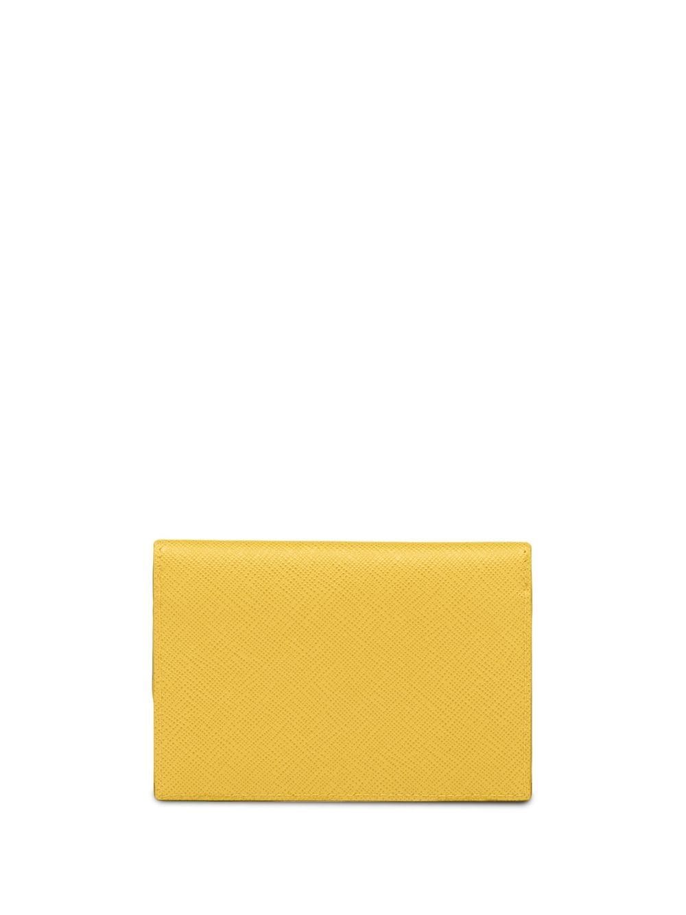 Pra*a saffiano leather clutch bag