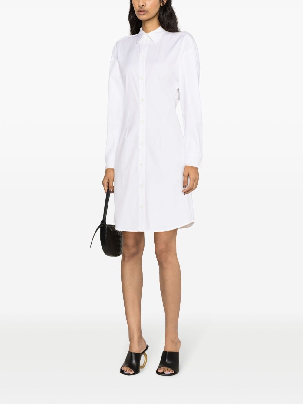 Bo*te*ga ve*ne*ta   long-sleeve poplin shirtdress