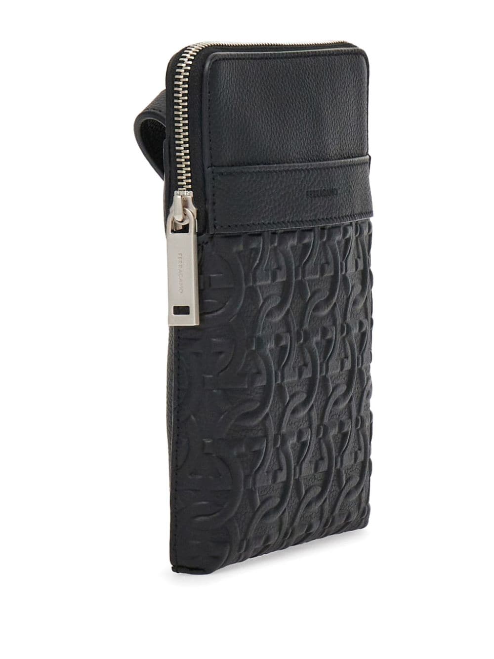 ferragamo N0*H-south gancini leather shoulder bag