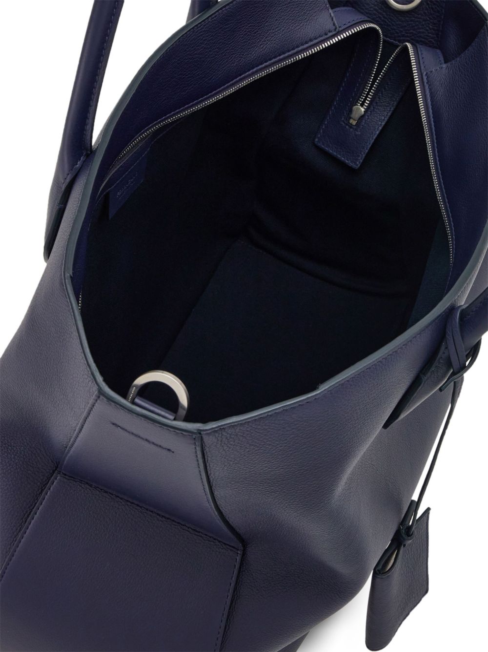 Ferragamo logo-stamp leather tote bag