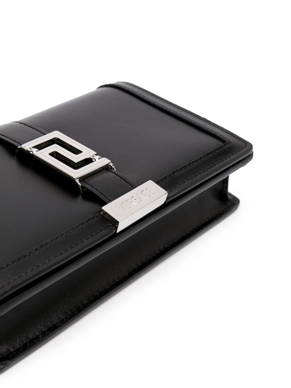 Versace Greca Goddess leather clutch bag