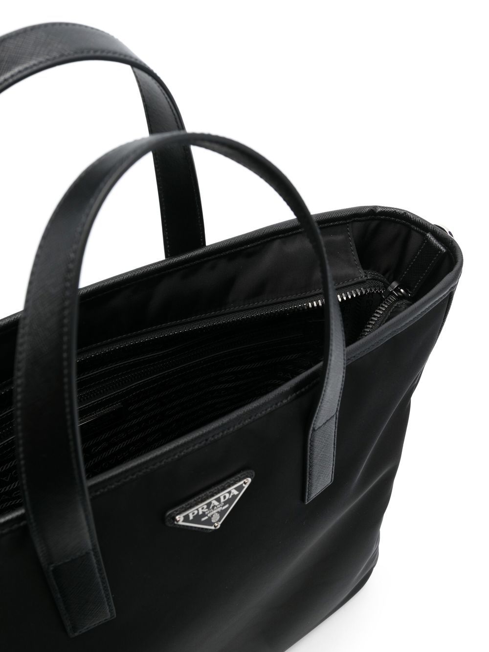 Pra*a re-nylon logo tote bag