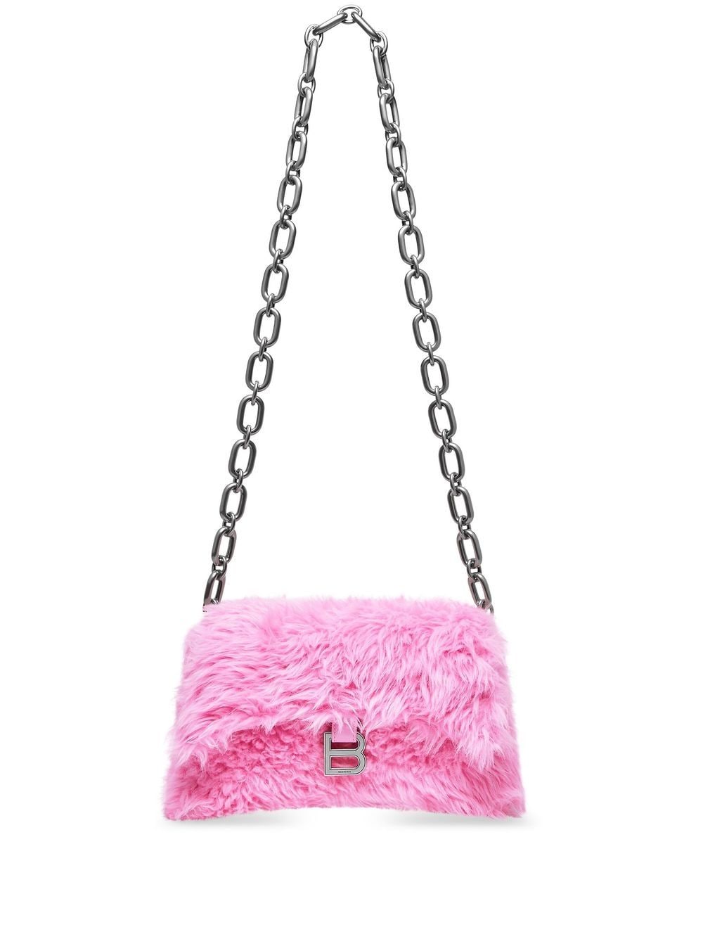 Ba*len*cia*ga faux-fur downtown shoulder bag