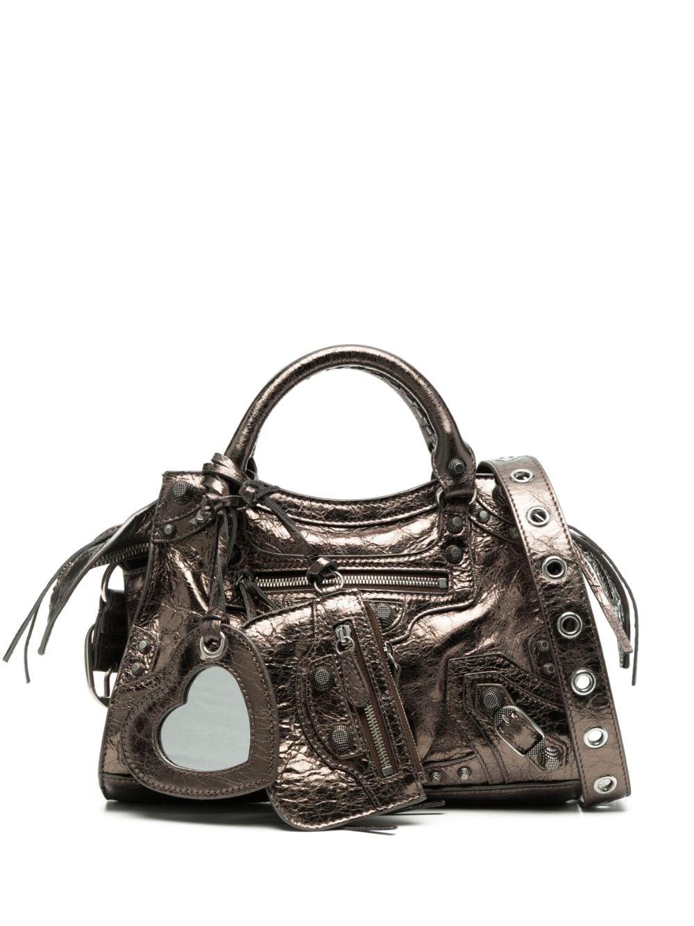 Ba*len*cia*ga xs neo cagole metallic tote bag