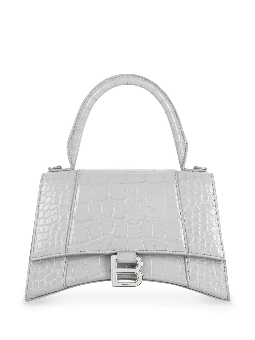 Ba*len*cia*ga small hourglass crocodile-effect tote bag